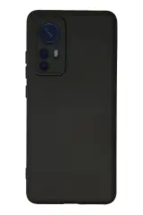 Newface Xiaomi Mi 12 Kılıf Nano İçi Kadife Silikon - Siyah