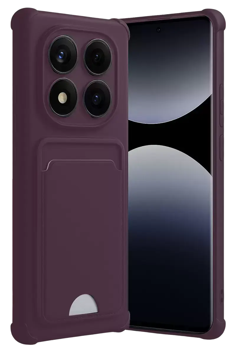 Newface Xiaomi Redmi Note 14 Pro Plus Kelvin Kartvizitli Silikon - Derin Mor