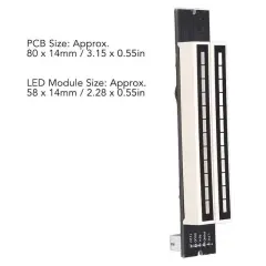 Powermaster Pm-26793 12bit Led Müzik Seviyesi Gösterge Modülü Turuncu Kırmızı Dc12volt