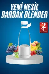 Meyve Sıkacağı Taşınabilir Usb Elektrikli Blender Mini