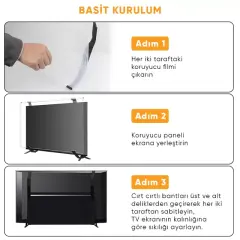Weko Wk-29927 55'' Mavi Işık Filtreli Tv Ekran Koruyucu Darbeye Dayanıklı 2mm Optik Difüzörlü