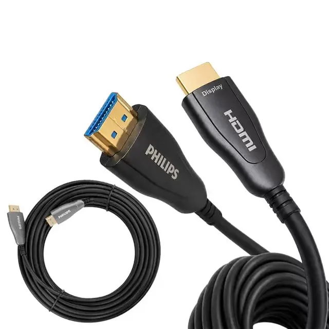 Philips Swr3019w/93 50 Metre 4k 60hz Aoc Fiber Optik Hdmı Kablo Çinko Alaşım Gövde