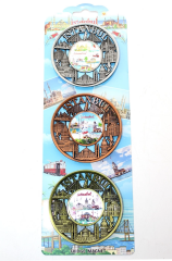 İstanbul Temalı Metal Magnet 3'lü Set Alk2891