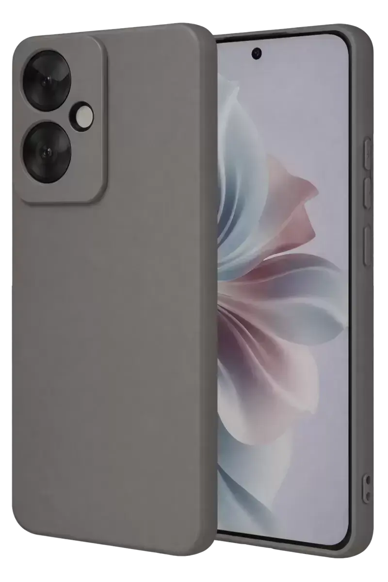 Newface Oppo Reno 11f Kılıf First Silikon - Gri