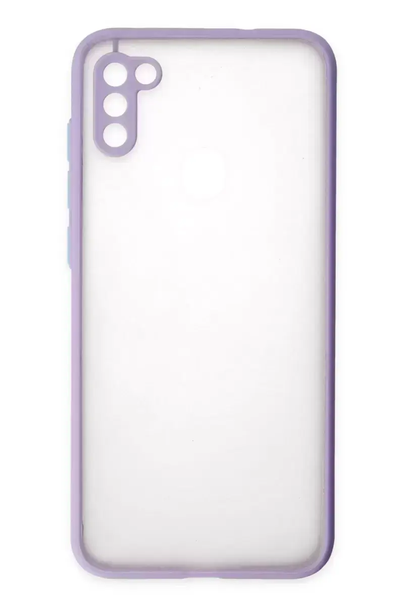 Newface Samsung Galaxy A11 Kılıf Montreal Silikon Kapak - Mor