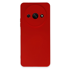 Xiaomi Redmi A3 4g Kılıf Nano İçi Kadife Silikon - Kırmızı
