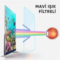 Weko Wk-29926 50'' Mavi Işık Filtreli Tv Ekran Koruyucu Darbeye Dayanıklı 2mm Optik Difüzörlü