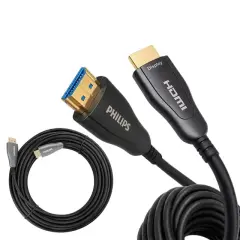 Philips Swr3019w/93 45 Metre 4k 60hz Aoc Fiber Optik Hdmı Kablo Çinko Alaşım Gövde