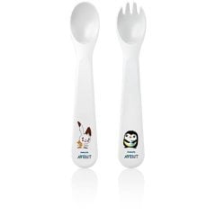 AVENT Kutulu Çatal ve kaşık seti 12ay+
