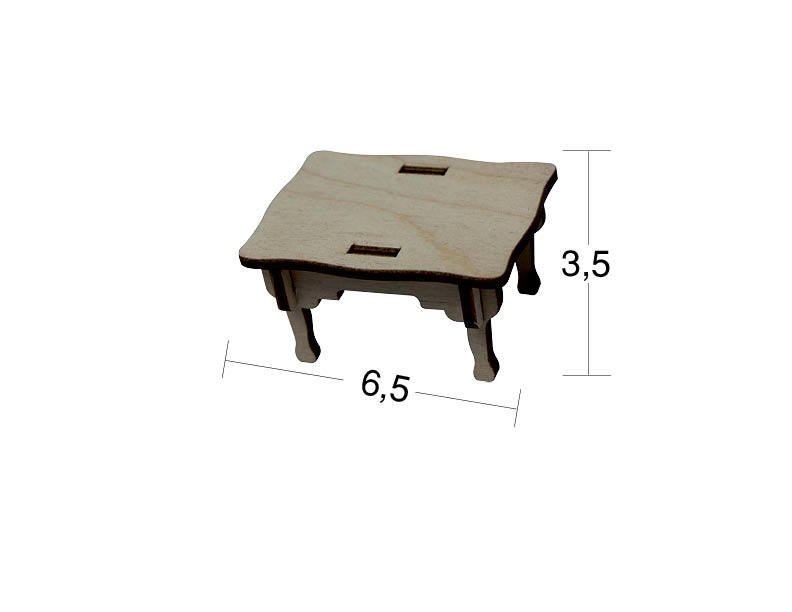 Ahşap Minyatür Masa N:MN13