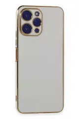 Newface Xiaomi Poco M6 Pro 5g Kılıf Volet Silikon - Beyaz