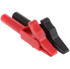 Ic-243b 4mm Banan Jak Girişli Krokodil Catıı (2li Takım Siyah-kırmızı)