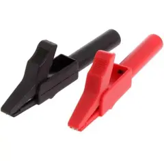 Ic-243b 4mm Banan Jak Girişli Krokodil Catıı (2li Takım Siyah-kırmızı)