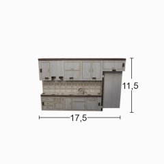 Ahşap Minyatür Mutfak Seti N:MN61