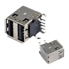 Powermaster Ic-265e Usb 2.0 Şase A Dişi İkili Dik Montaj 8 Pin Oto Teyp Usb