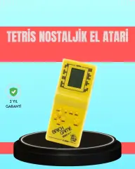 Retro Tetris El Aterisi – Pil İle Çalışan Taşınabilir Mini Oyun Konsolu