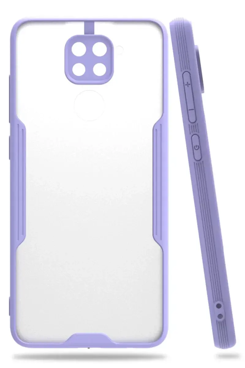 Newface Xiaomi Redmi Note 9 Kılıf Platin Silikon - Lila