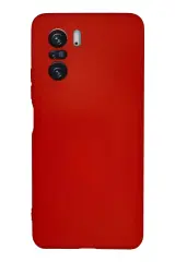 Newface Xiaomi Poco F3 Kılıf Nano İçi Kadife Silikon - Kırmızı