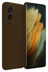 Newface Samsung Galaxy S25 Edge First Silikon - Kahverengi