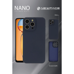 Xiaomi Redmi A3 4g Kılıf Nano İçi Kadife Silikon - Lacivert