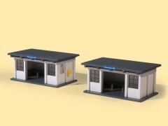 Maket İkili Otobüs Durağı - 1/87 - 11419