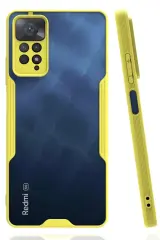 Newface Xiaomi Redmi Note 11 Pro Kılıf Platin Silikon - Sarı