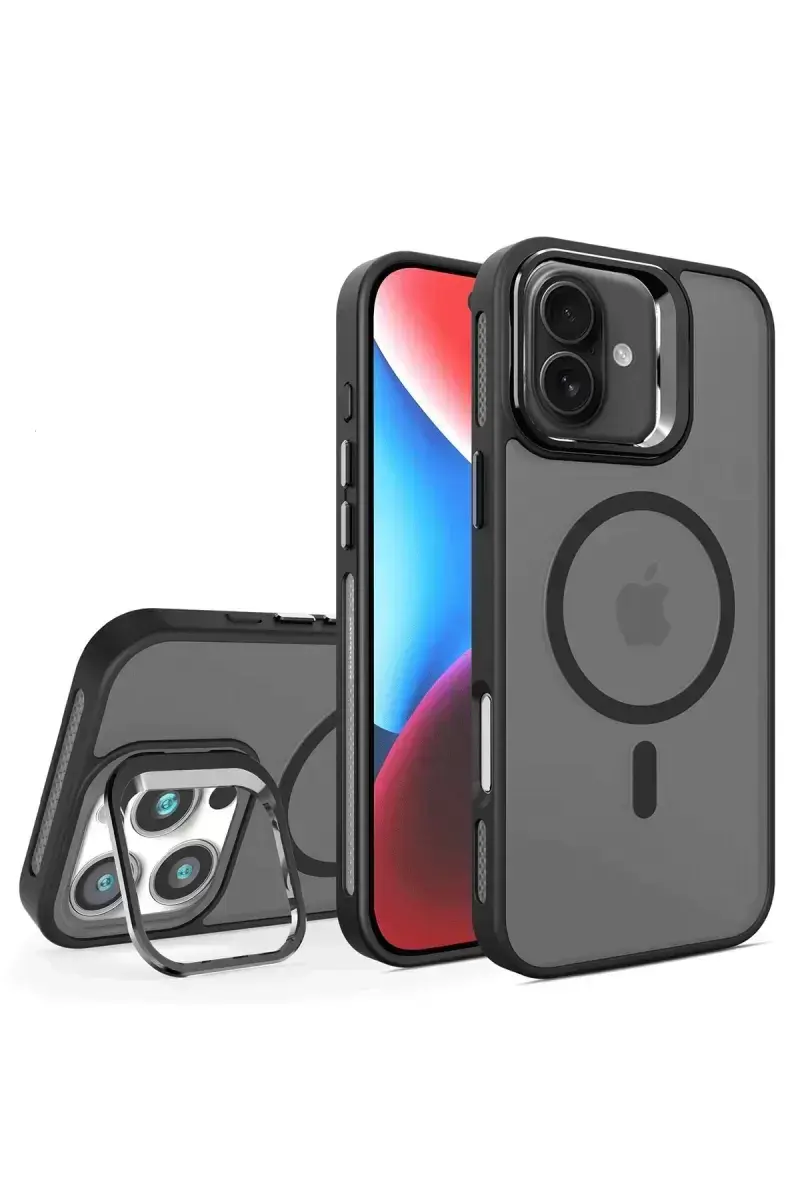 Joko İphone 16 Flet Lens Magsafe Kapak - Siyah