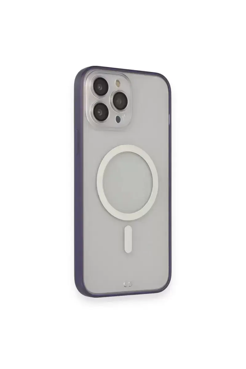 Newface Apple İphone 14 Pro Kılıf Grand Magneticsafe Kapak - Mor