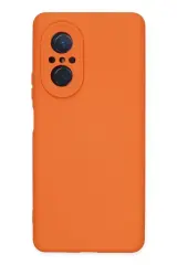 Newface Huawei Nova 9 Se Kılıf Nano İçi Kadife Silikon - Turuncu
