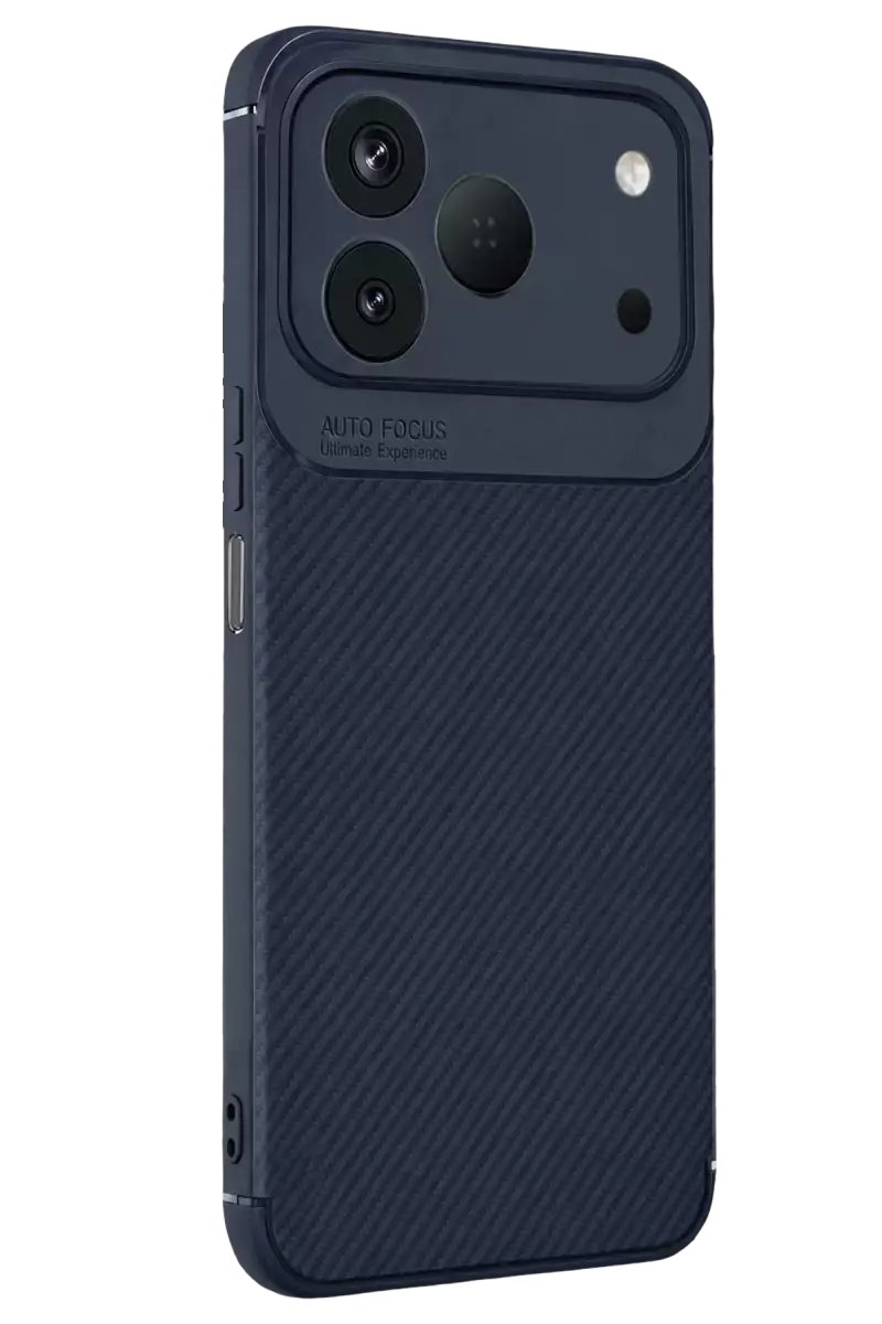 Newface Tecno Spark 50 4g Auto Focus Karbon Kapak - Lacivert