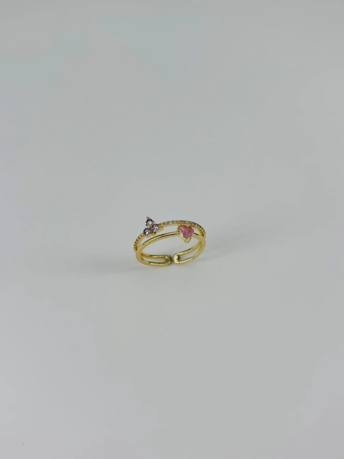 14 K Gold Kaplama Zirkon Taşlı Yüzük
