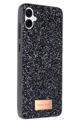 Onegif Samsung Galaxy A06 Bright Simli Kapak - Siyah