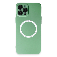 İphone 12 Pro Kılıf Jack Magneticsafe Lens Silikon - Yeşil