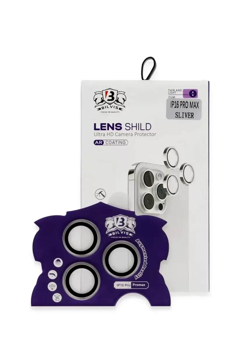 Newface İphone 16 Pro Max Bilvis Titan Kamera Lens - Titan Gri