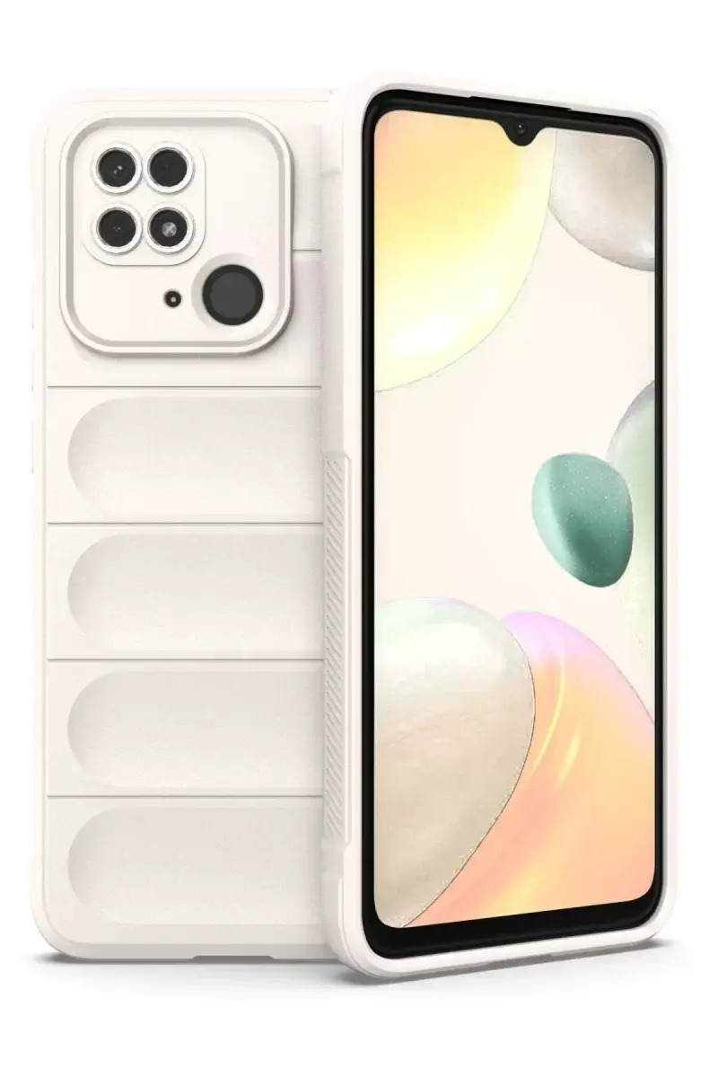 Newface Xiaomi Redmi 10c Kılıf Optimum Silikon - Krem