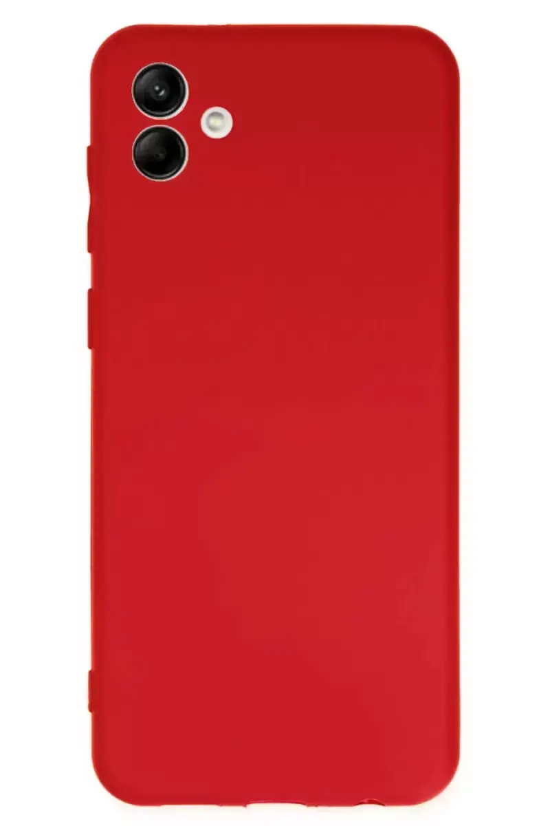 Newface Samsung Galaxy A04 Kılıf First Silikon - Kırmızı