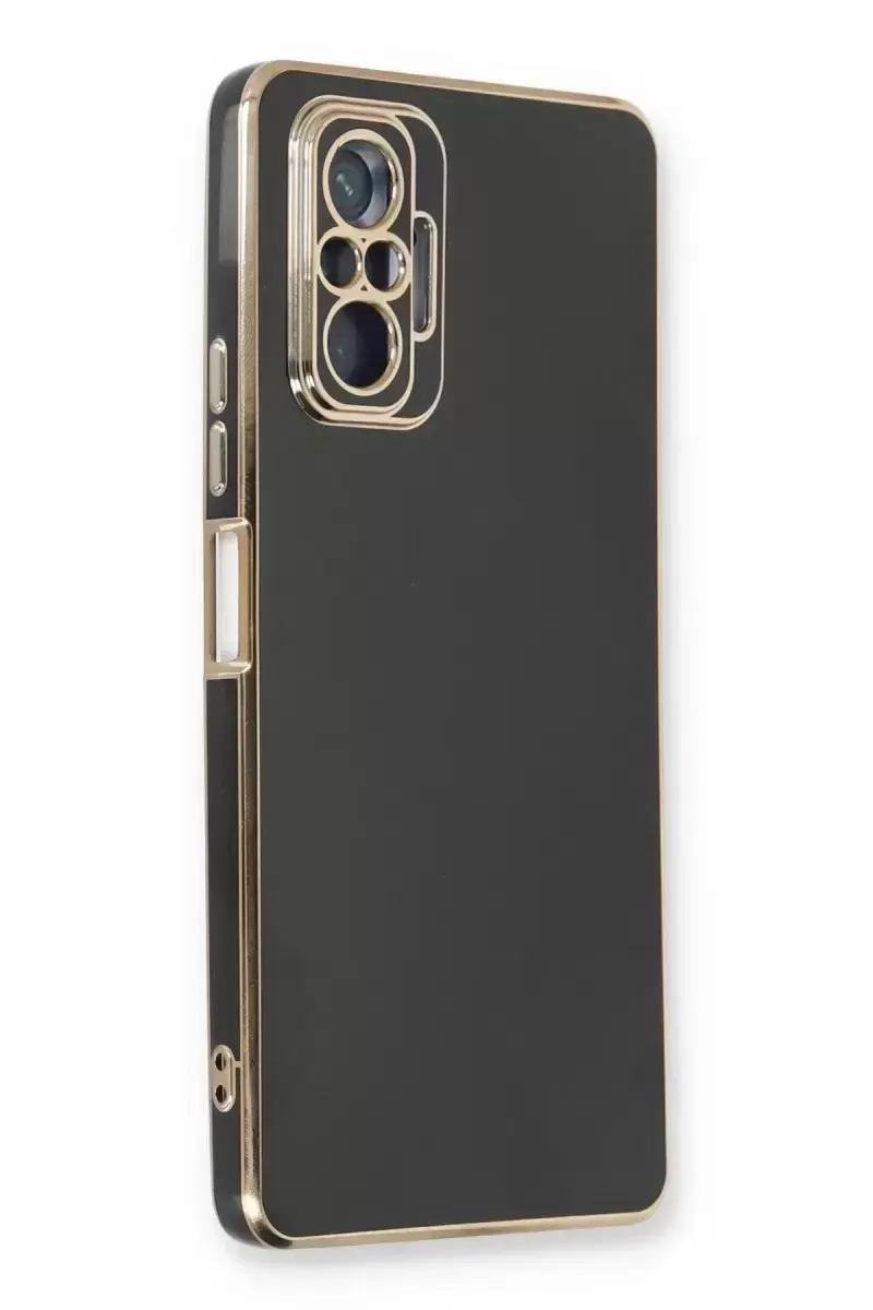 Newface Xiaomi Redmi Note 10 Pro Kılıf Volet Silikon - Siyah