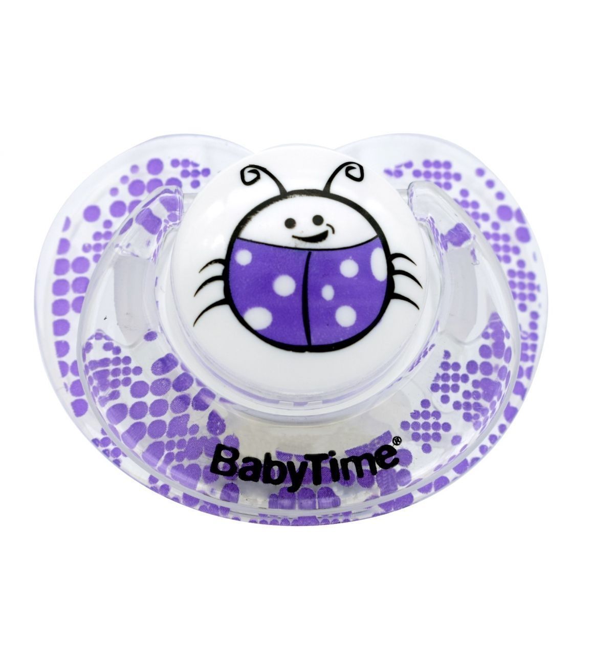 BabyTime BT143 Silikon Damaklı Koruyucu Kapaklı Akide Gövdekli Emzik No:1 - Mor