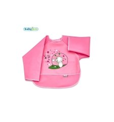 Babyjem Poli Muşamba Kollu Önlük Pembe