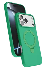 Newface Apple İphone 17 Pro Regal Magsafe Standlı Kapak - Yeşil