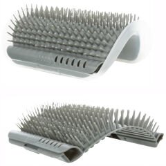 Self Groomer Kedi Otlu Kedi Duvara ve Masaya Monte Kedi Fırçası Gri