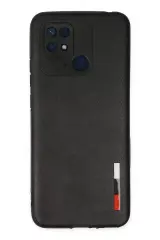 Newface Xiaomi Redmi 10c Kılıf Loop Deri Silikon - Siyah