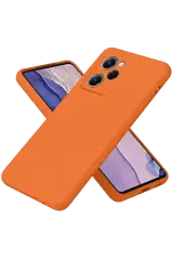 Newface Xiaomi Poco X5 Pro 5g Nano İçi Kadife Silikon - Turuncu