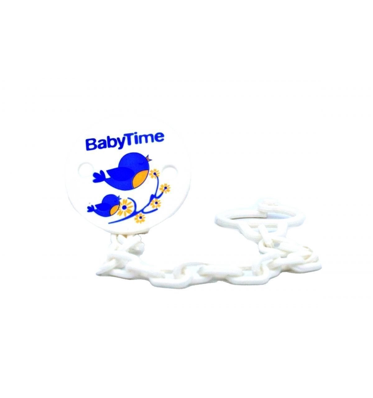 BabyTime BT198 Emzik Askısı (Desenli) - Beyaz