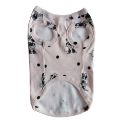 Kedi Köpek Kıyafeti Micky Puantiyeli Tişört XS 21 cm