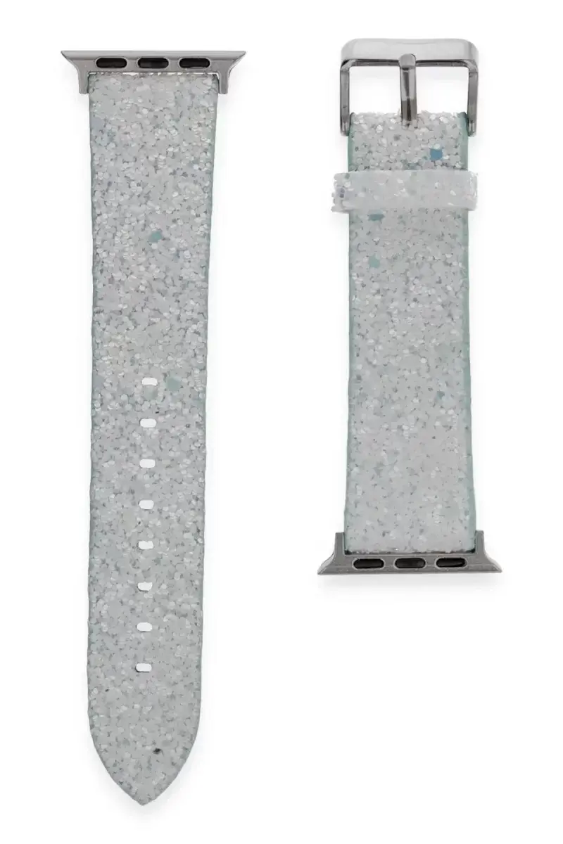 Newface Apple Watch 38mm Starry Taşlı Kordon - Mavi