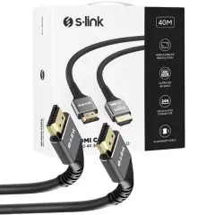 S-link Slx-hd4k40 V2.0 4k 30hz 19+1 Metal 40 Metre Hdmı Kablosu