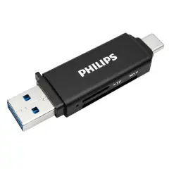 Philips Swr1617b/93 Usb 3.0 & Usb-c Çift Girişli Sd/tf Kart Okuyucu - Otg Destekli