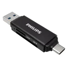Philips Swr1617b/93 Usb 3.0 & Usb-c Çift Girişli Sd/tf Kart Okuyucu - Otg Destekli