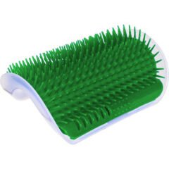 Self Groomer Kedi Otlu Kedi Duvara ve Masaya Monte Kedi Fırçası Yeşil